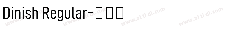 Dinish Regular字体转换